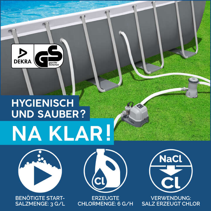 Bestway Salzwasser-Chlorinator Hydrogenic™ 6 g/h